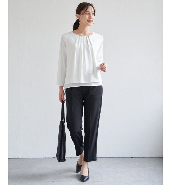 IKKA LOUNGE「チャームデザインブラウス」|シャツ・ブラウス|