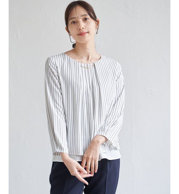 IKKA LOUNGE「チャームデザインブラウス」|シャツ・ブラウス|