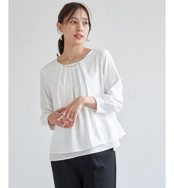 IKKA LOUNGE「チャームデザインブラウス」|シャツ・ブラウス|