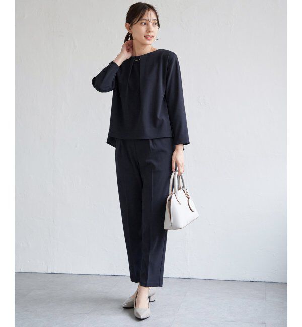 IKKA LOUNGE「【フォーマル対応／2点セット】GOKU楽 長袖セットアップ」|ワンピース|