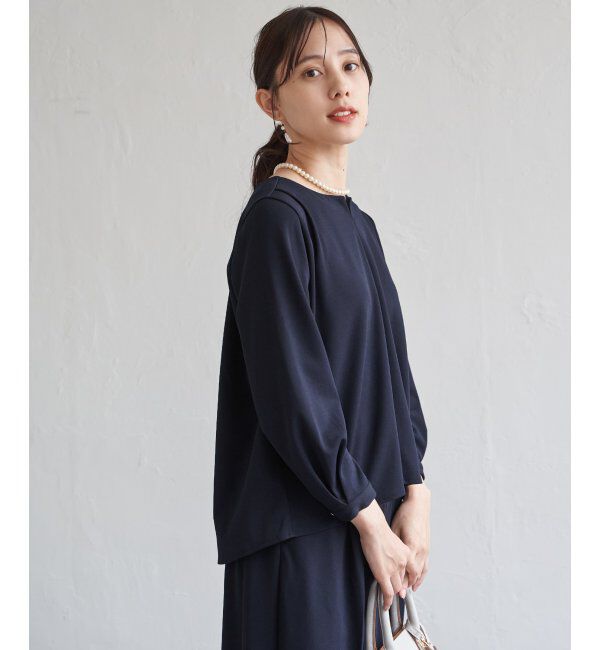 IKKA LOUNGE「【フォーマル対応／2点セット】GOKU楽 長袖フレアセット」|ワンピース|