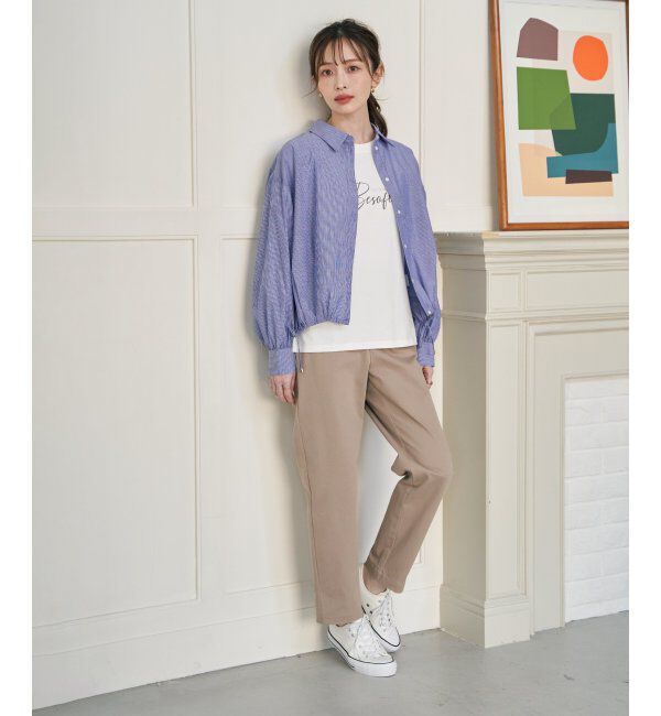 ikka「ロゴフォトプリントスウェットTシャツ」|Tシャツ・カットソー|