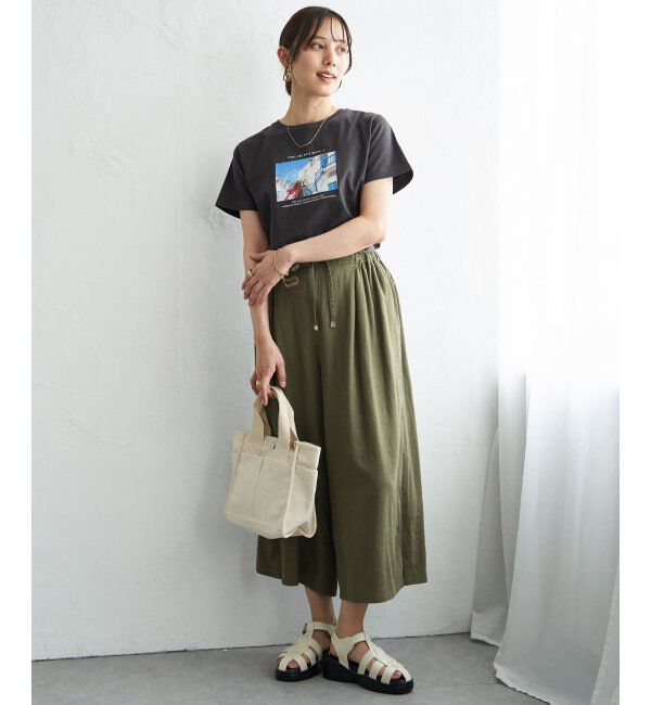 ikka「【雑誌InRed4月号掲載】キャンバスパイピングミニトートバッグ」|トートバッグ|