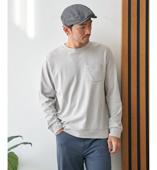 ikka「【雑誌MonoMax4月号掲載】DRYダンボールWフェイストレロンT「小泉孝太郎さん着用モデル」」|Tシャツ・カットソー|