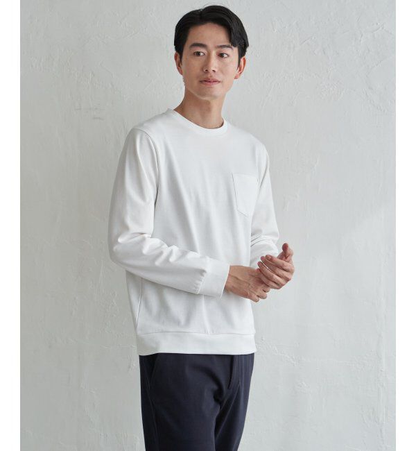 ikka「【雑誌MonoMax4月号掲載】DRYダンボールWフェイストレロンT「小泉孝太郎さん着用モデル」」|Tシャツ・カットソー|