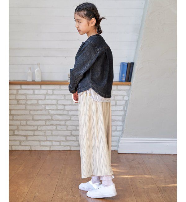 ikka kids「【親子コーデ】ストレッチノーカラーGジャン（110~160cm）」|その他|