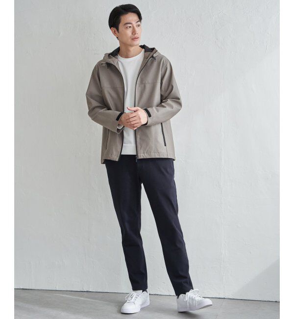 ikka「【雑誌MonoMax4月号掲載】撥水メランジ ジップマウンテンパーカー「小泉孝太郎さん着用モデル」」|ブルゾン・スタジャン|