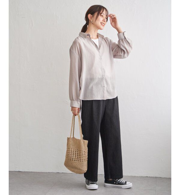 ikka「雑材ラメメッシュトートバッグ」|その他|