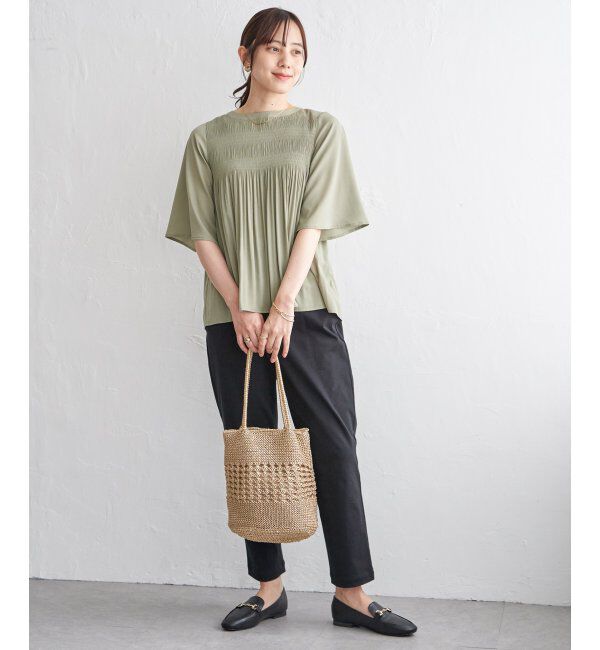 ikka「雑材ラメメッシュトートバッグ」|その他|