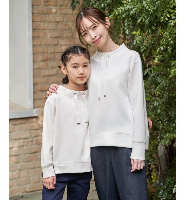 ikka kids「【親子コーデ】カノコダンボールサイドジップスピンドルプルオーバー（120~160cm）」|Tシャツ・カットソー|