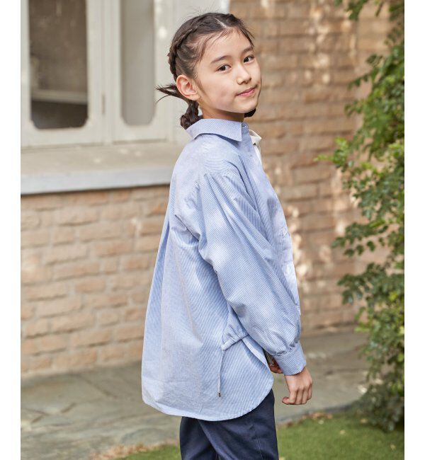 ikka kids「【親子コーデ】ドロストロングテールシャツ（120~160cm）」|シャツ・ブラウス|
