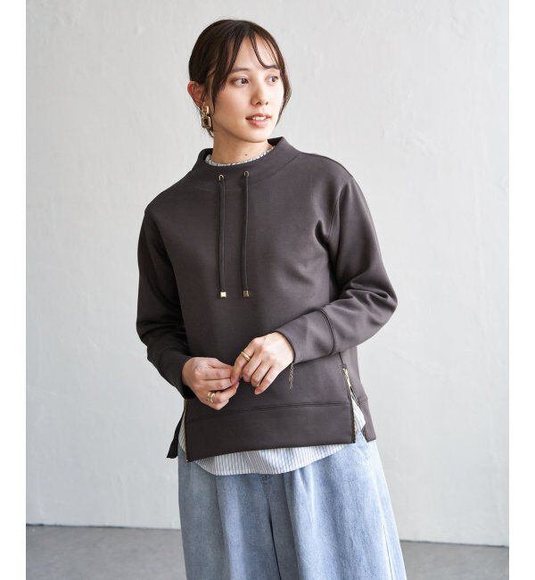 ikka「【雑誌InRed4月号掲載】GOKU楽カノコダンボールプルオーバー【親子コーデ】」|パーカー|