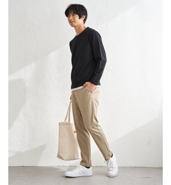 ikka「【雑誌MonoMax4月号掲載】速乾ピケレイヤードロンT「小泉孝太郎さん着用モデル」」|Tシャツ・カットソー|