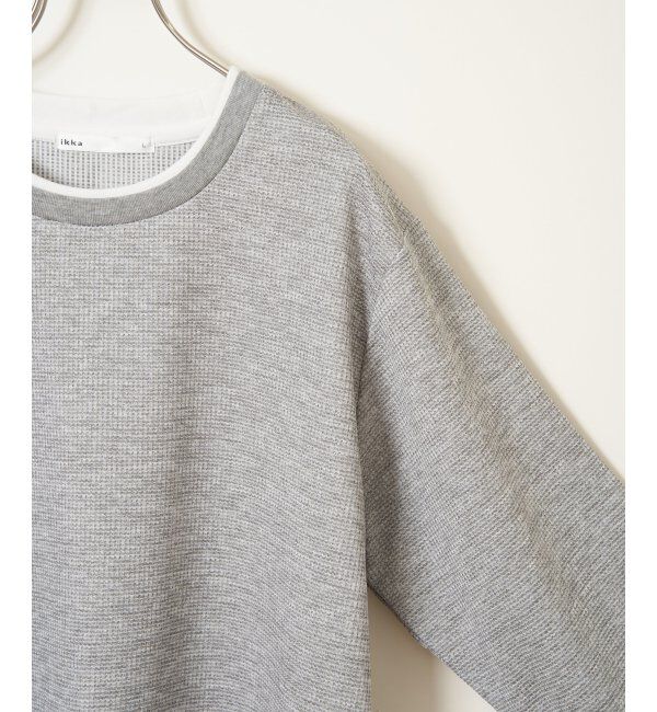 ikka「【雑誌MonoMax4月号掲載】速乾ピケレイヤードロンT「小泉孝太郎さん着用モデル」」|Tシャツ・カットソー|