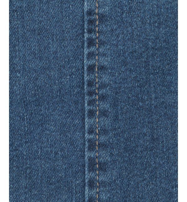 ikka「【雑誌InRed4月号掲載】ストレッチデニムノーカラーシャウター【親子コーデ】」|ノーカラーコート|