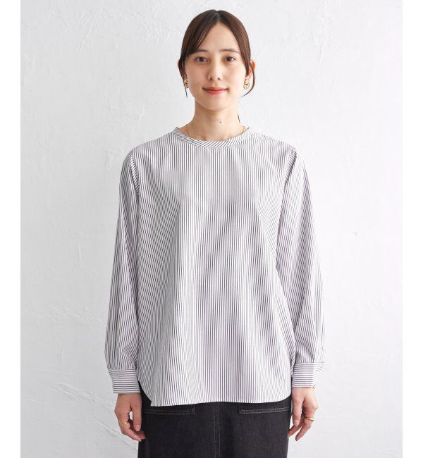 ikka「【雑誌InRed4月号掲載】ニットベストブラウスセット【2点セット】」|シャツ・ブラウス|