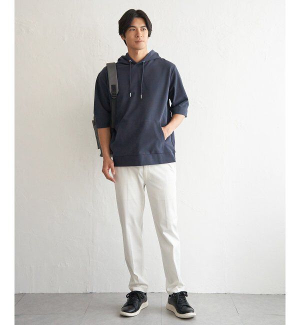 ikka「【雑誌MonoMax4月号掲載】GOKU楽冷感2WAYパーカ「小泉孝太郎さん着用モデル」」|Tシャツ・カットソー|