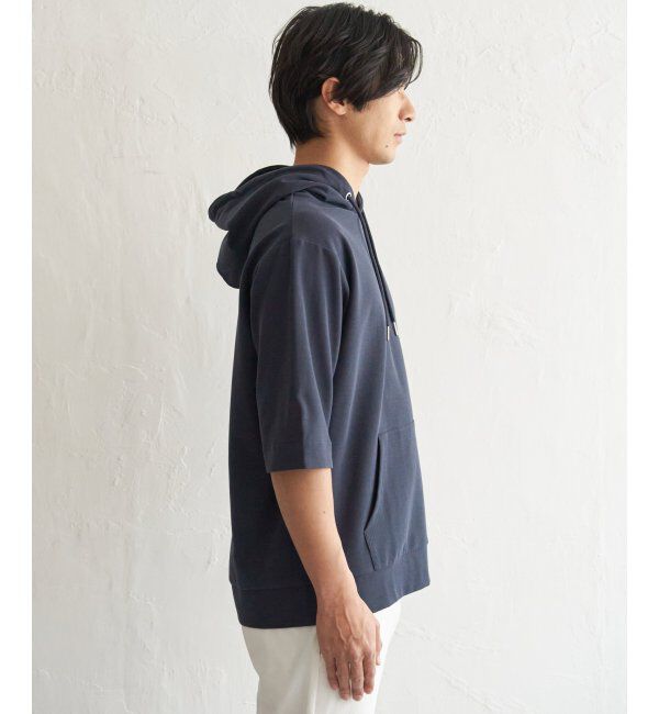 ikka「【雑誌MonoMax4月号掲載】GOKU楽冷感2WAYパーカ「小泉孝太郎さん着用モデル」」|Tシャツ・カットソー|