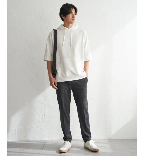 ikka「【雑誌MonoMax4月号掲載】GOKU楽冷感2WAYパーカ「小泉孝太郎さん着用モデル」」|Tシャツ・カットソー|