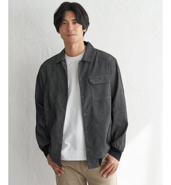 ikka「メッシュデニムシャルゾン」|ブルゾン・スタジャン|