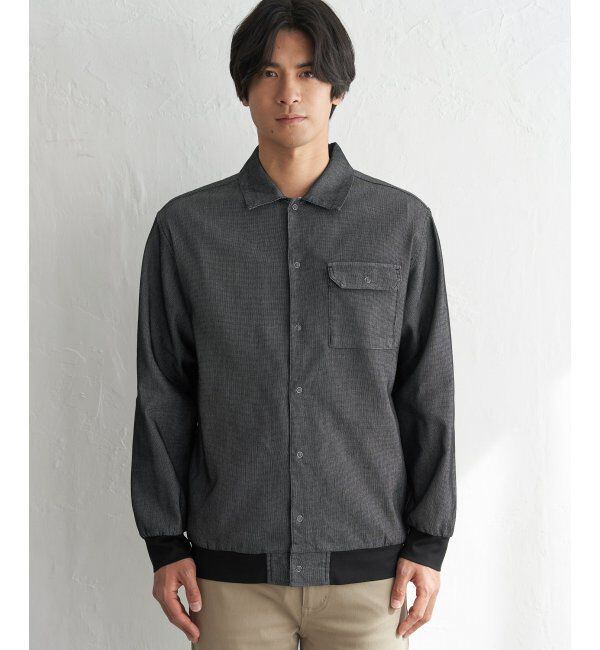 ikka「メッシュデニムシャルゾン」|ブルゾン・スタジャン|