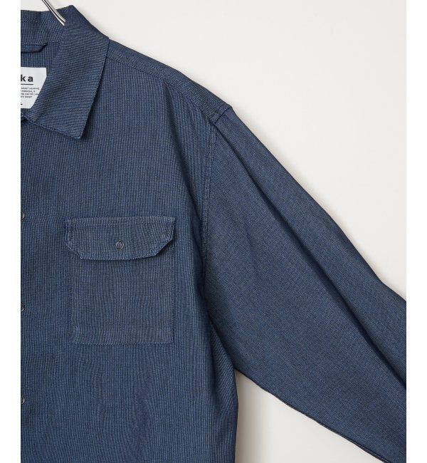 ikka「メッシュデニムシャルゾン」|ブルゾン・スタジャン|