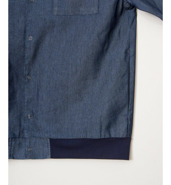 ikka「メッシュデニムシャルゾン」|ブルゾン・スタジャン|