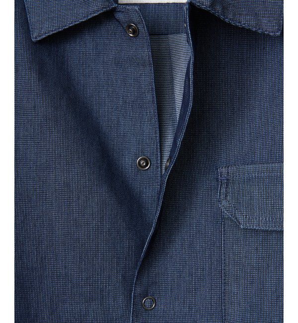 ikka「メッシュデニムシャルゾン」|ブルゾン・スタジャン|