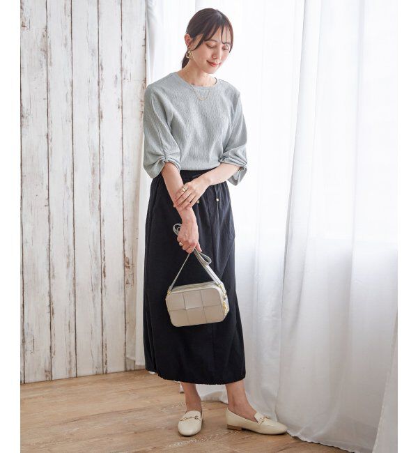 IKKA LOUNGE「ジャガードホイップスリーブプルオーバー」|Tシャツ・カットソー|