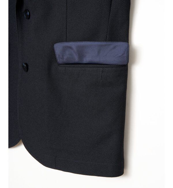 IKKA LOUNGE「【セットアップ対応】BLKライトカノコジャケット」|テーラードジャケット|