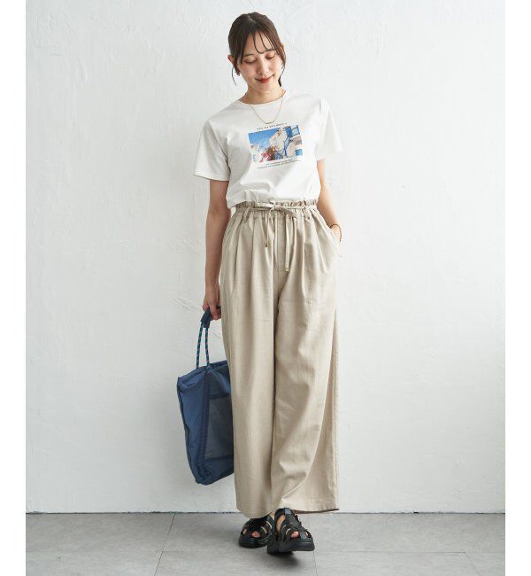 ikka「冷感ロゴフォトプリントTシャツ」|Tシャツ・カットソー|
