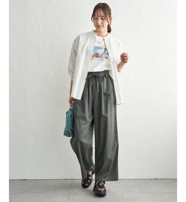 ikka「冷感ロゴフォトプリントTシャツ」|Tシャツ・カットソー|