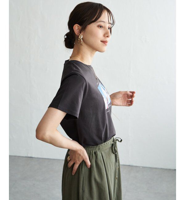 ikka「冷感ロゴフォトプリントTシャツ」|Tシャツ・カットソー|