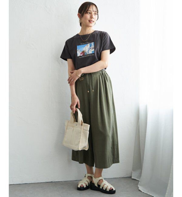 ikka「冷感ロゴフォトプリントTシャツ」|Tシャツ・カットソー|