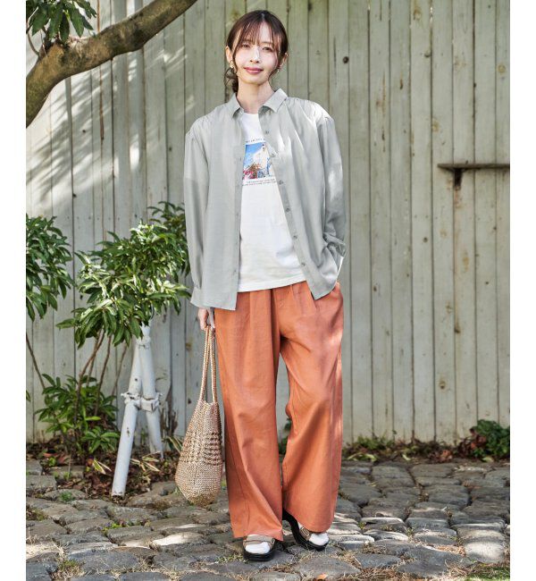 ikka「冷感ロゴフォトプリントTシャツ」|Tシャツ・カットソー|