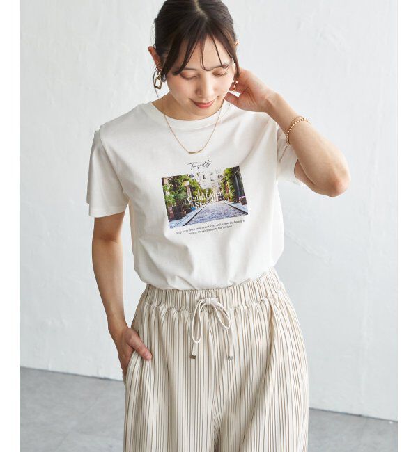ikka「冷感ロゴフォトプリントTシャツ」|Tシャツ・カットソー|ソノタ