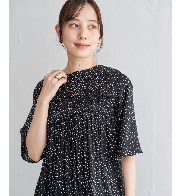 ikka「マジョリカ3段プリーツブラウス」|シャツ・ブラウス|