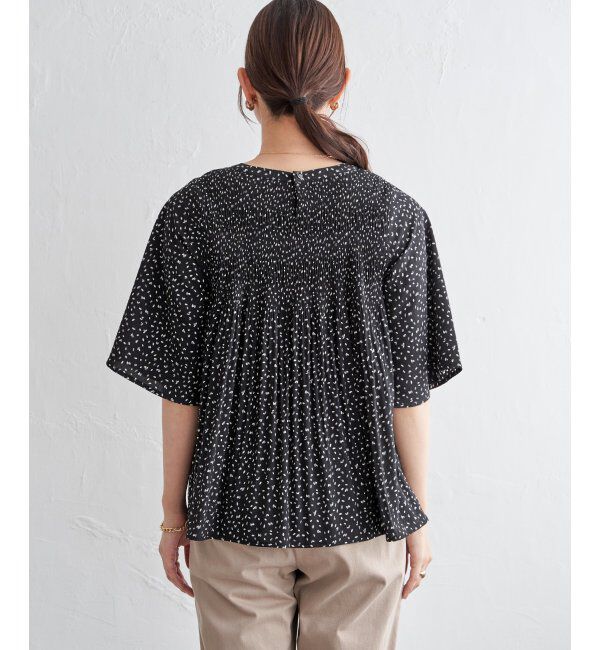 ikka「マジョリカ3段プリーツブラウス」|シャツ・ブラウス|