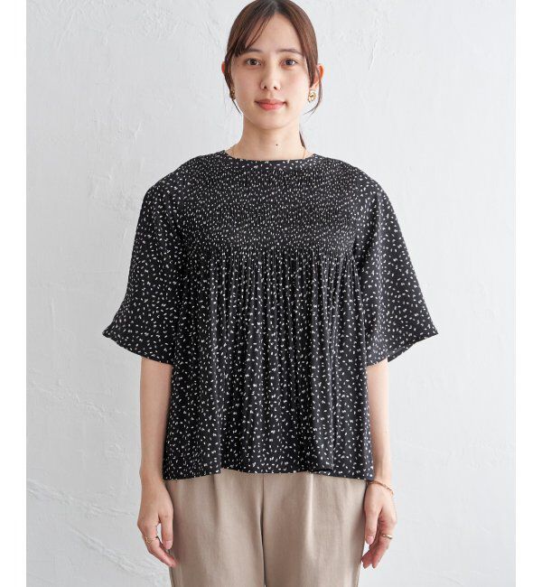 ikka「マジョリカ3段プリーツブラウス」|シャツ・ブラウス|