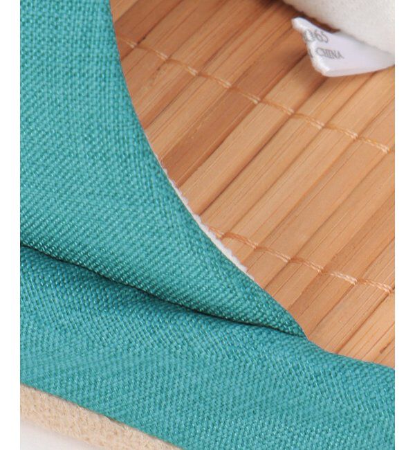 Lbc with Life「茶竹厚底ロゴスリッパ」|ルームシューズ|