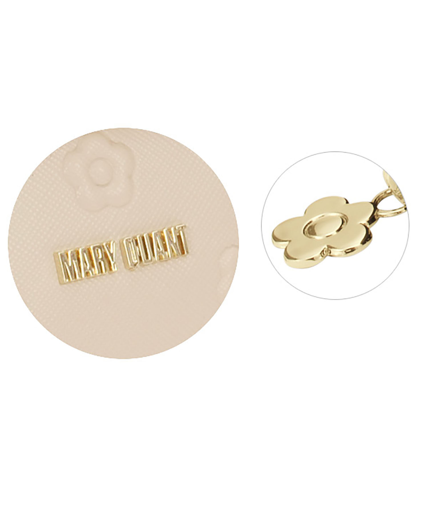 MARY QUANT「シンプルエンボスデイジーミニポーチ」|ポーチ|