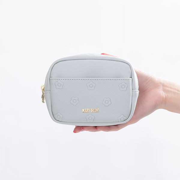 MARY QUANT「シンプルエンボスデイジーミニポーチ」|ポーチ|