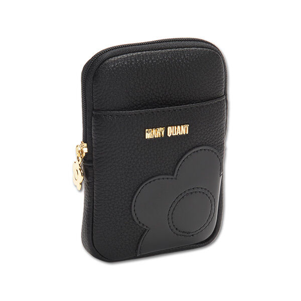 MARY QUANT「シュリンクデイジーパッチ リップポーチ」|ポーチ|ブラック