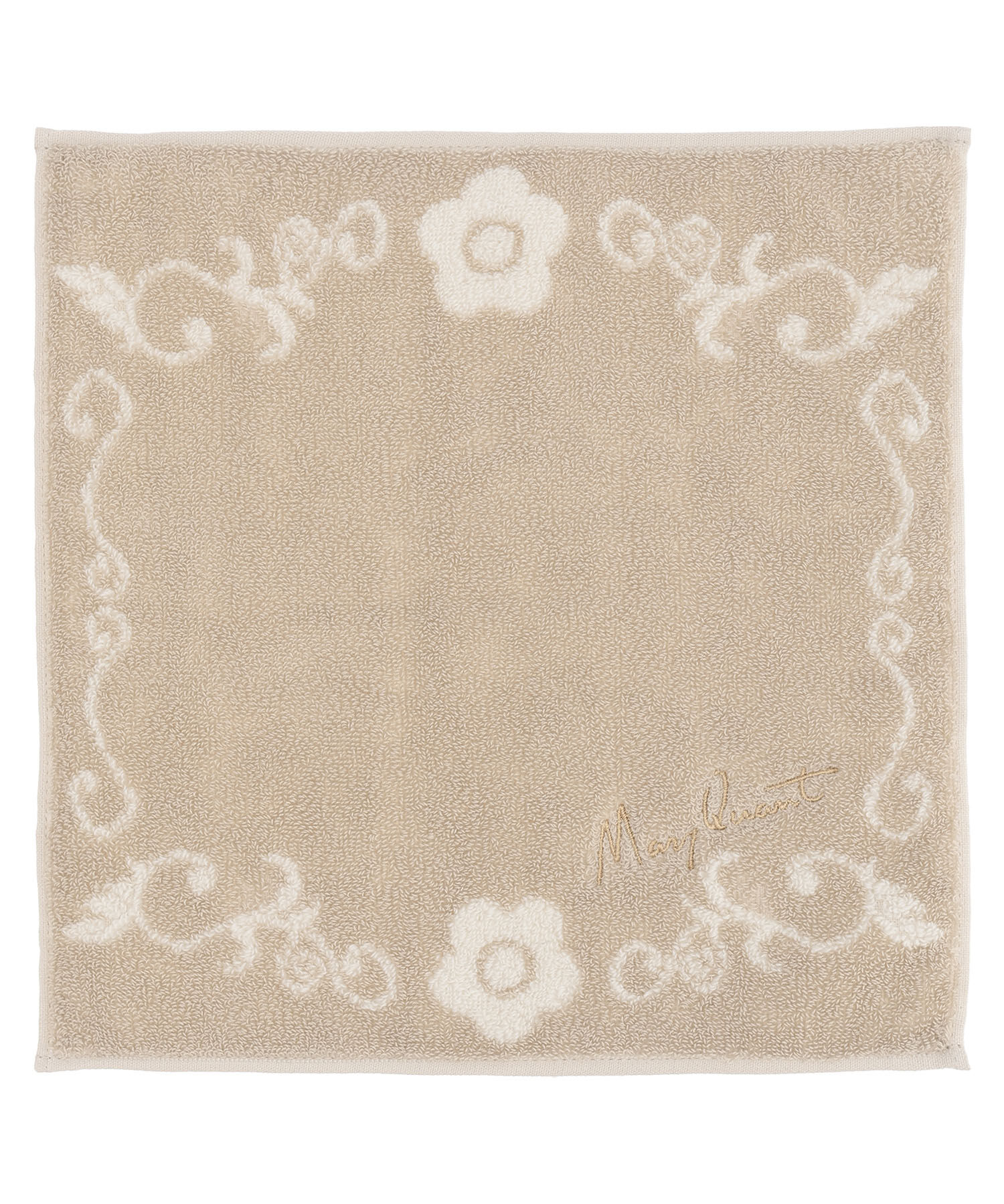 MARY QUANT「アイビー ミニタオル」|タオル|ベージュ