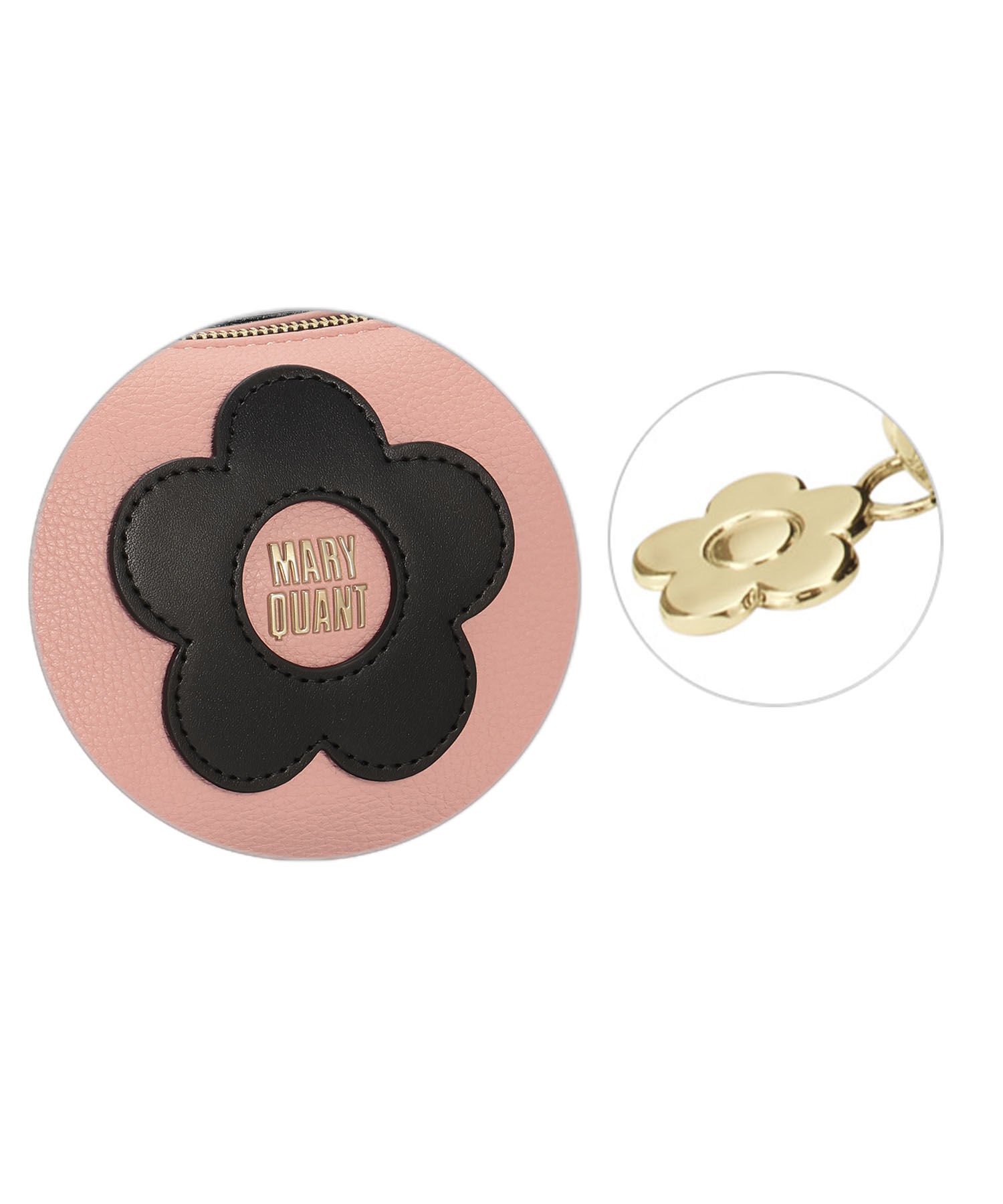 MARY QUANT「センターロゴデイジー 3ポケットポーチ」|ポーチ|