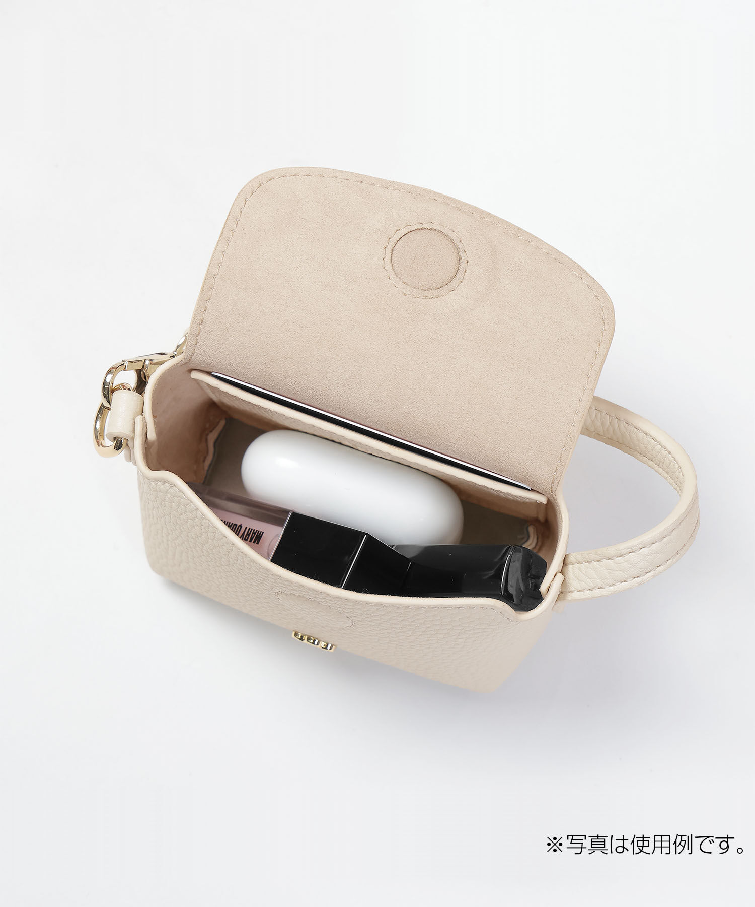 MARY QUANT「インナースエードデイジー ミニバッグチャームポーチ」|キーケース|