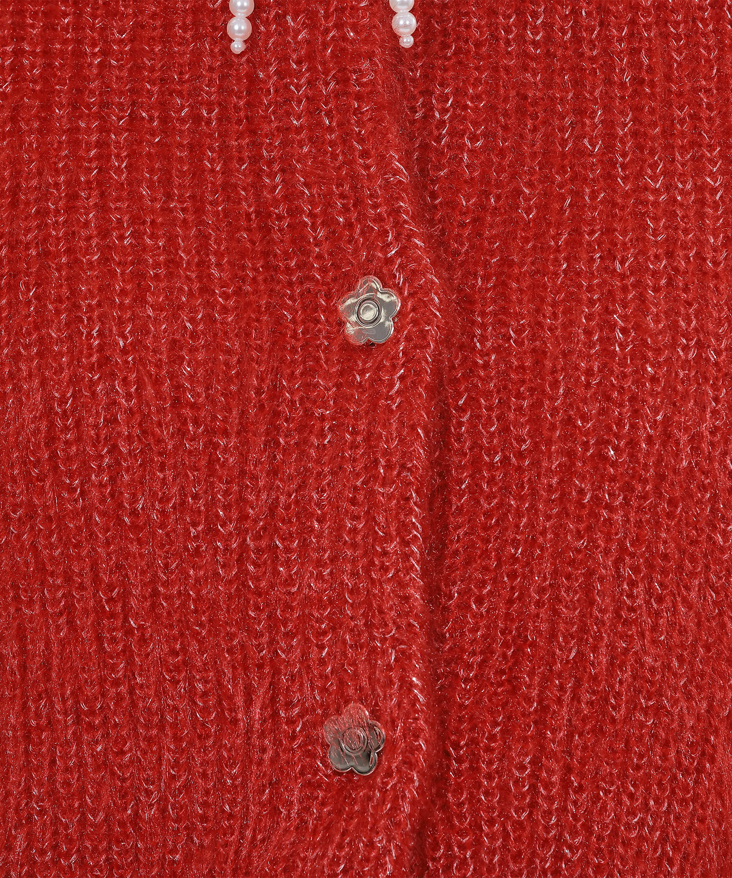 MARY QUANT「パールリボン カーディガン」|カーディガン|