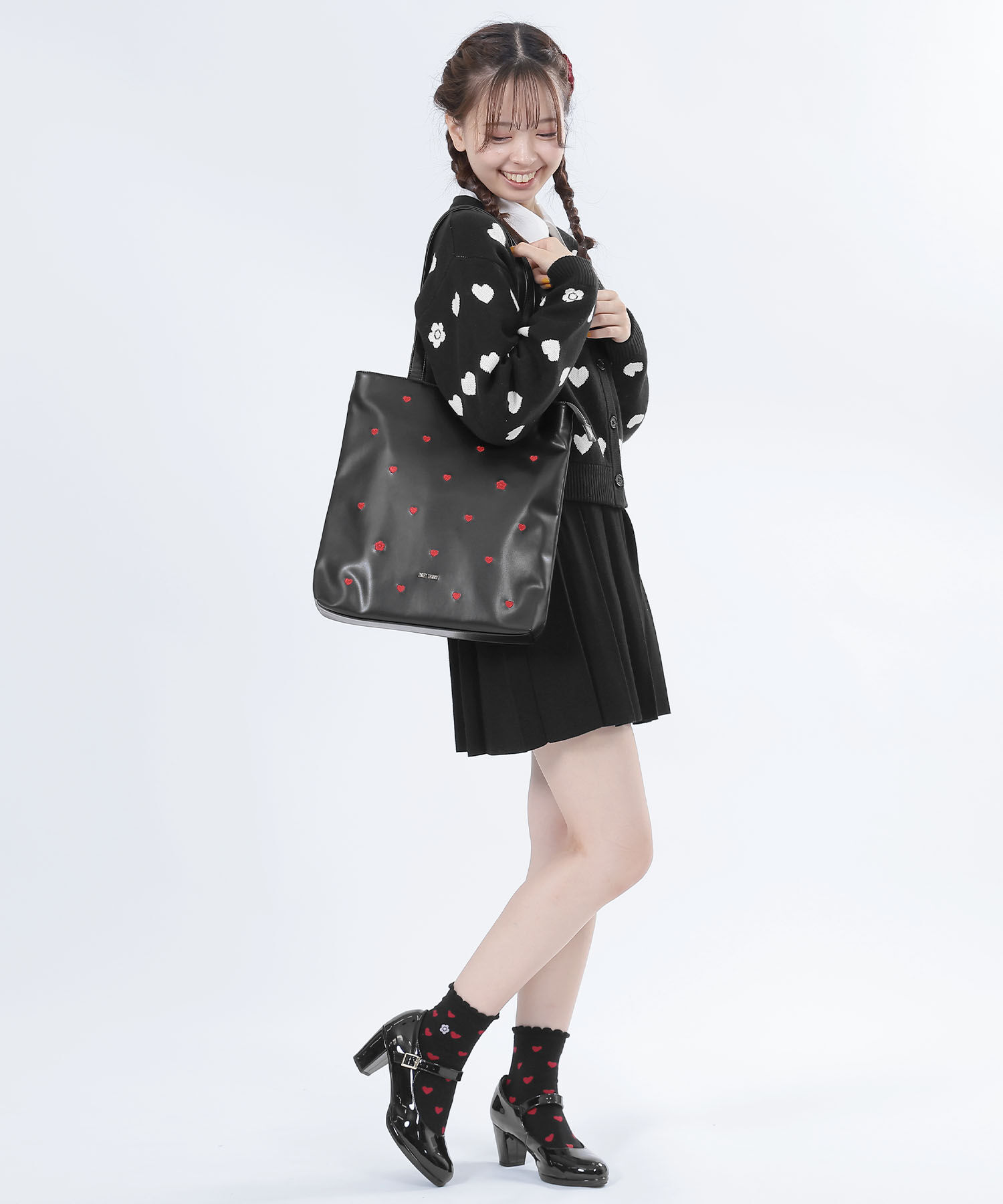 MARY QUANT「ハート刺繍 トート」|トートバッグ|