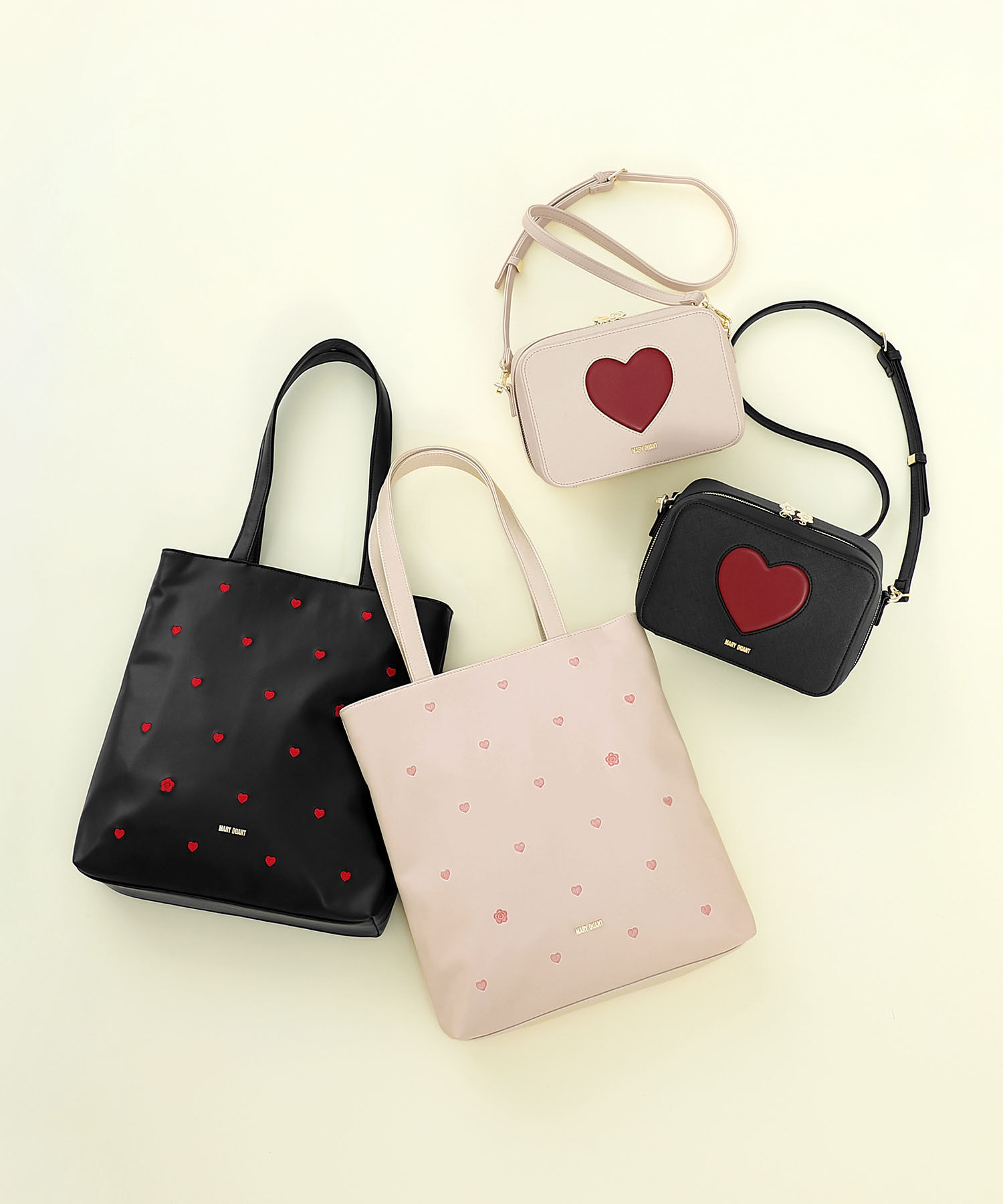 MARY QUANT「ハート刺繍 トート」|トートバッグ|
