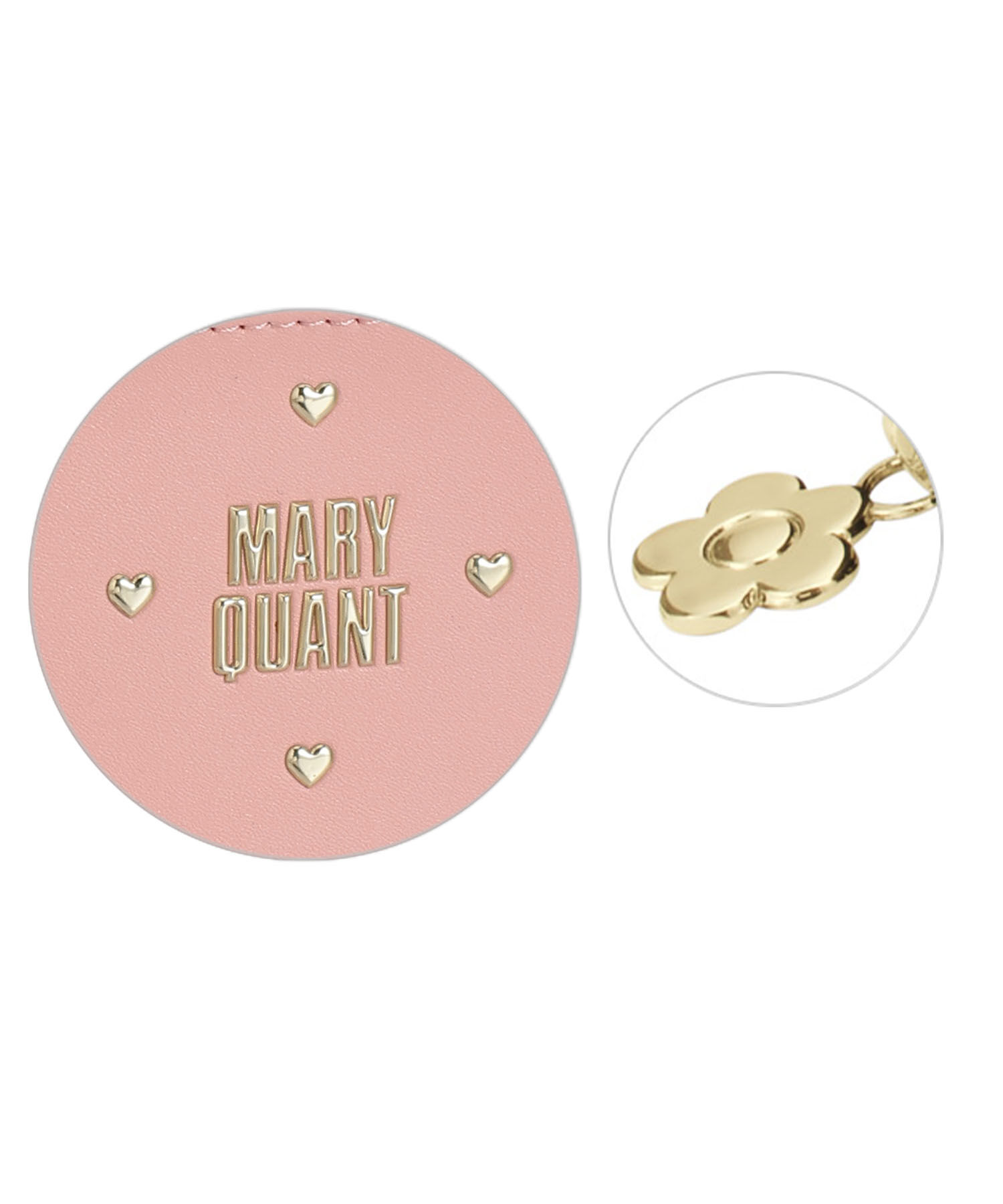 MARY QUANT「ハートフロート 2ファスナーポーチ」|ポーチ|